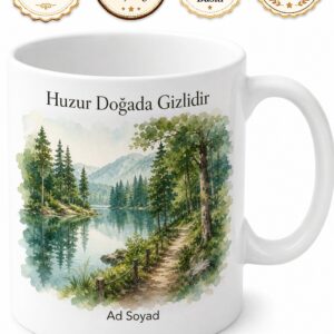 Tekirdağ Kapaklı Kazak Gölü Mesire Alanı Orman Huzur Dinlenme Baskılı Kupa Hediye