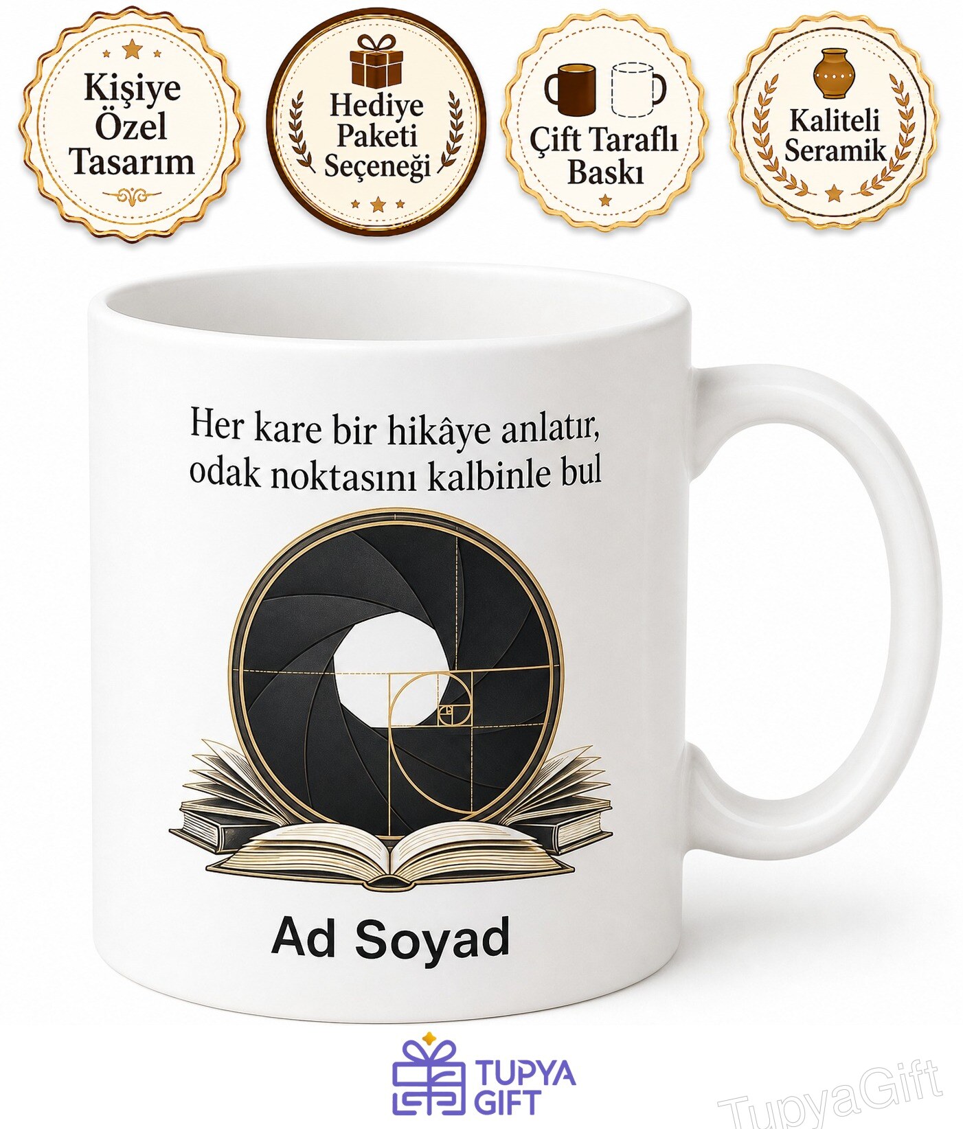 Fotoğraf Kitapları Odak Noktası Lens Diyaframı Altın Oran Kuralı Kupa Bardak Hediye
