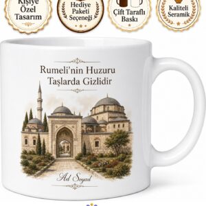 Edirne Havsa Sokollu Paşa Külliyesi Rumeli Ruhu Kahve Kupası Hediye Bardak