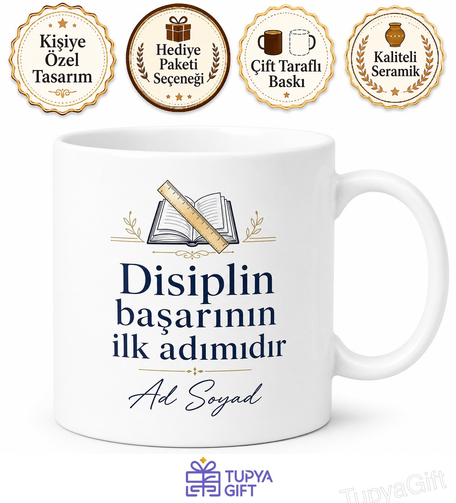 Disiplin Sağlayan Otoriter Müdür Yardımcısı Kupa Bardak Hediye