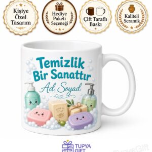 Sabun Kullananlara Hediye Kupa Katı Sıvı Zeytinyağlı Sabun El Yıkama Bardak