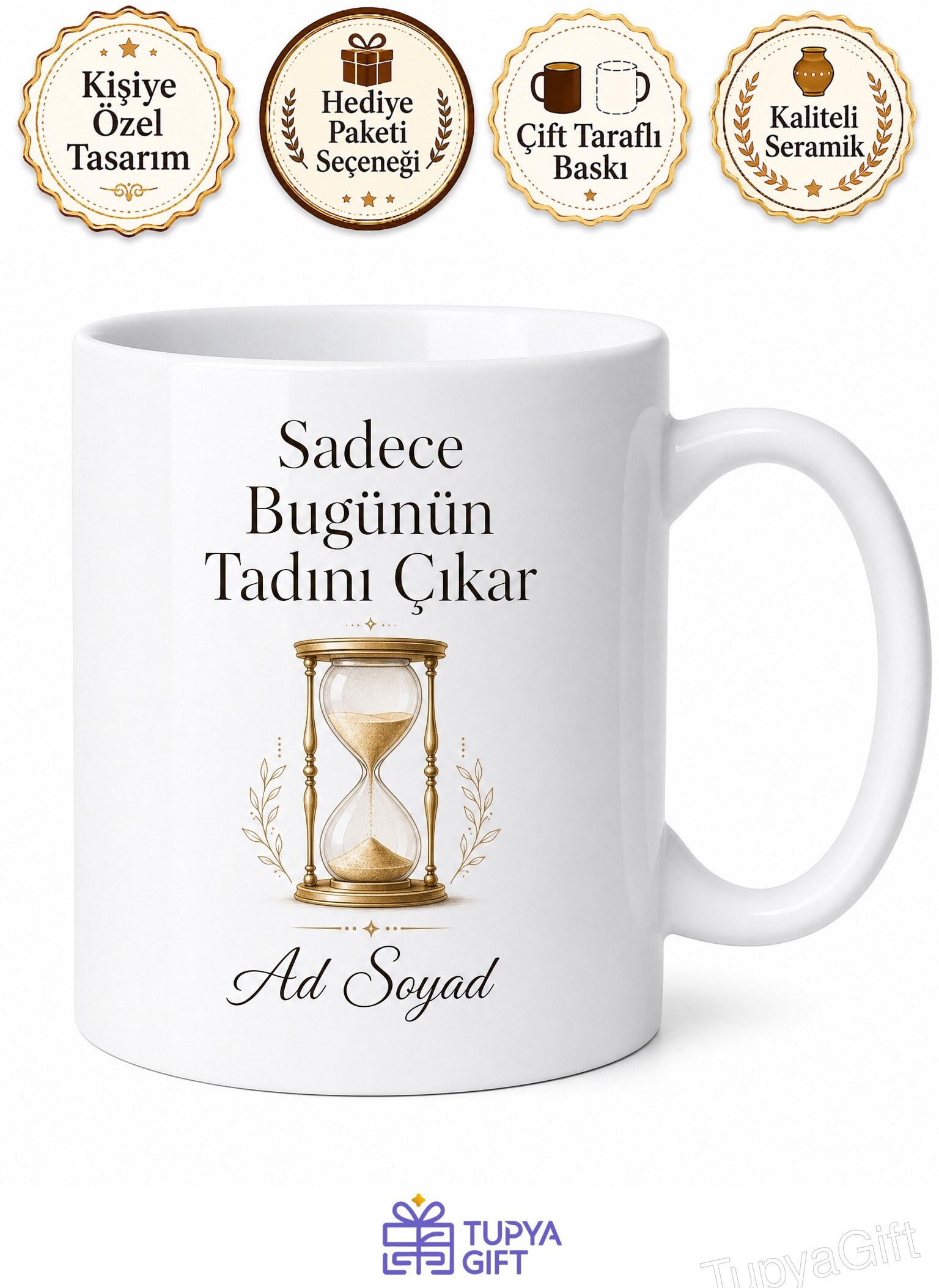 Sadece Bugünün Tadını Çıkar Carpe Diem Felsefesi Kupa Bardak Hediye