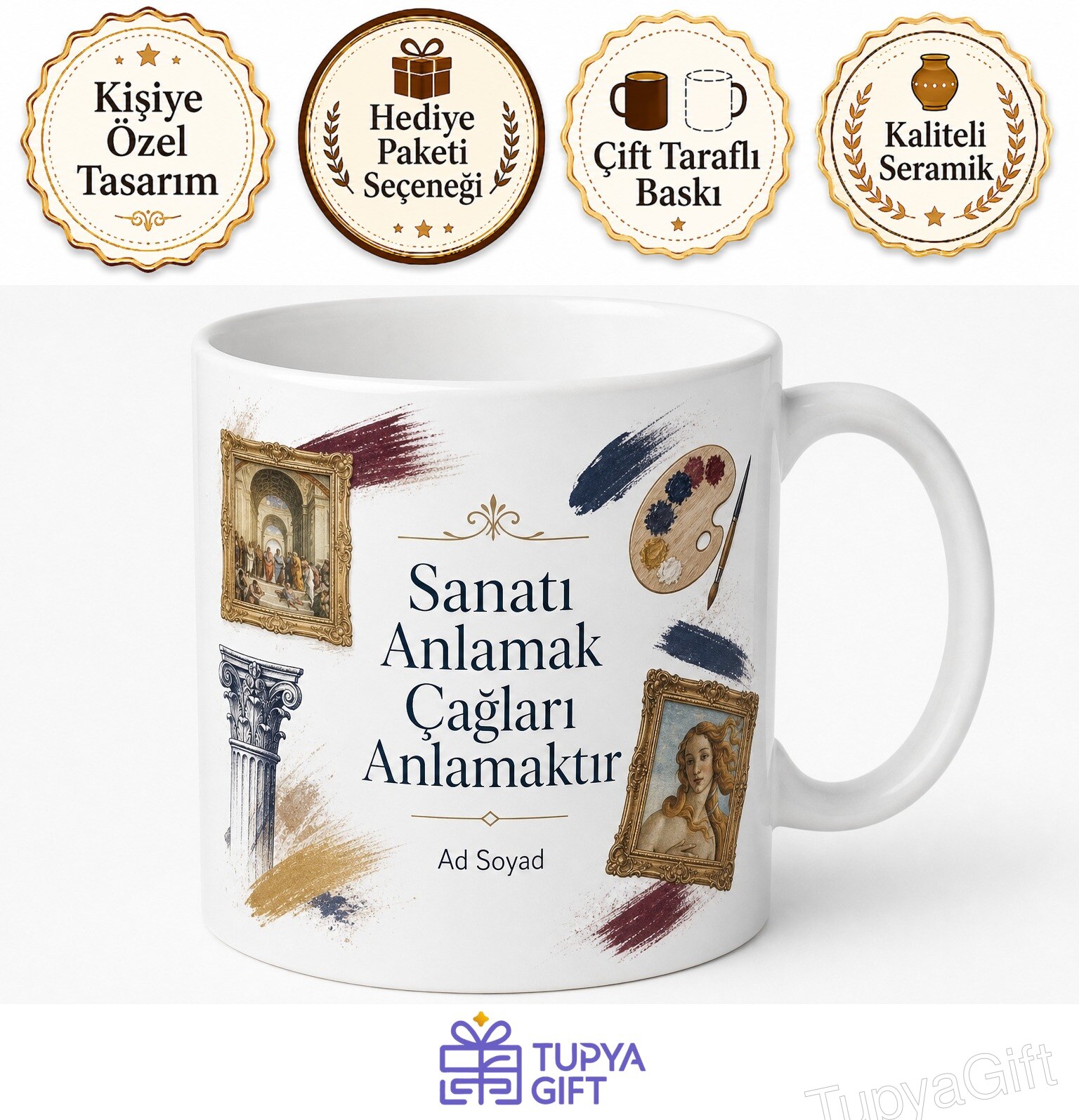 Sanat Tarihi Öğrencisine Dönem Üslupları İkonografi Tablo İnceleme Akımlar Hediye Kupa Bardak
