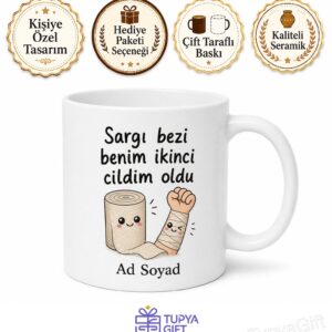 Sargı Bezi Kullananlara Elastik Sargı Bezi Burkulma Kırık Kupa Bardak Hediye