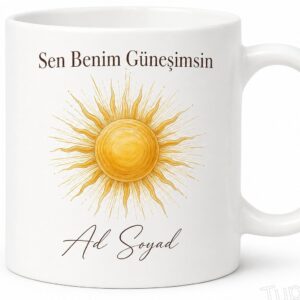 Sen Benim Güneşimsin İngilizce Kahve Kupası Hediye