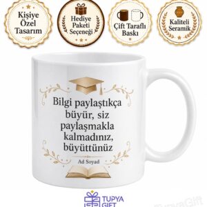 Sözlü Notu Yüksek Veren Hocaya Teşekkür Kupası Hediye Bardak