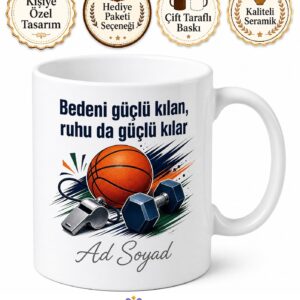 Spor Salonunun Hakimi Beden Eğitimi Öğretmeni Kahve Kupası Hediye Bardak