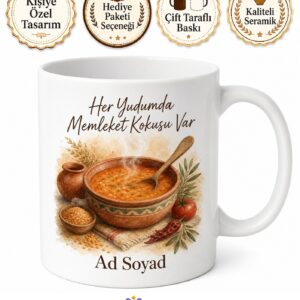 Tarhana Kokusunu Özleyenlere Anne Eli Değmiş Memleket Kupası Hediye Bardak