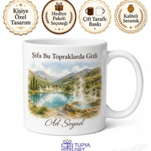 Tokat Reşadiye Zinav Gölü Kaplıcaları Kurtuluş Ruhu Kelkit Vadisi Şifa Suları Kupa Bardak Hediye