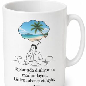 Toplantılarda Dinliyormuş Gibi Yapanlara Kurumsal İroni Kupası Hediye Bardak