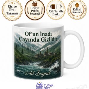 Trabzon Of Solaklı Vadisi Çay Fabrikaları Karadeniz İnadı Rüzgarlı Sahil Kupa Bardak Hediye