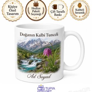 Tunceli Munzur Gözeleri Ters Lale Doğanın Kalbi Dağlık Baskılı Kupa Bardak Hediye