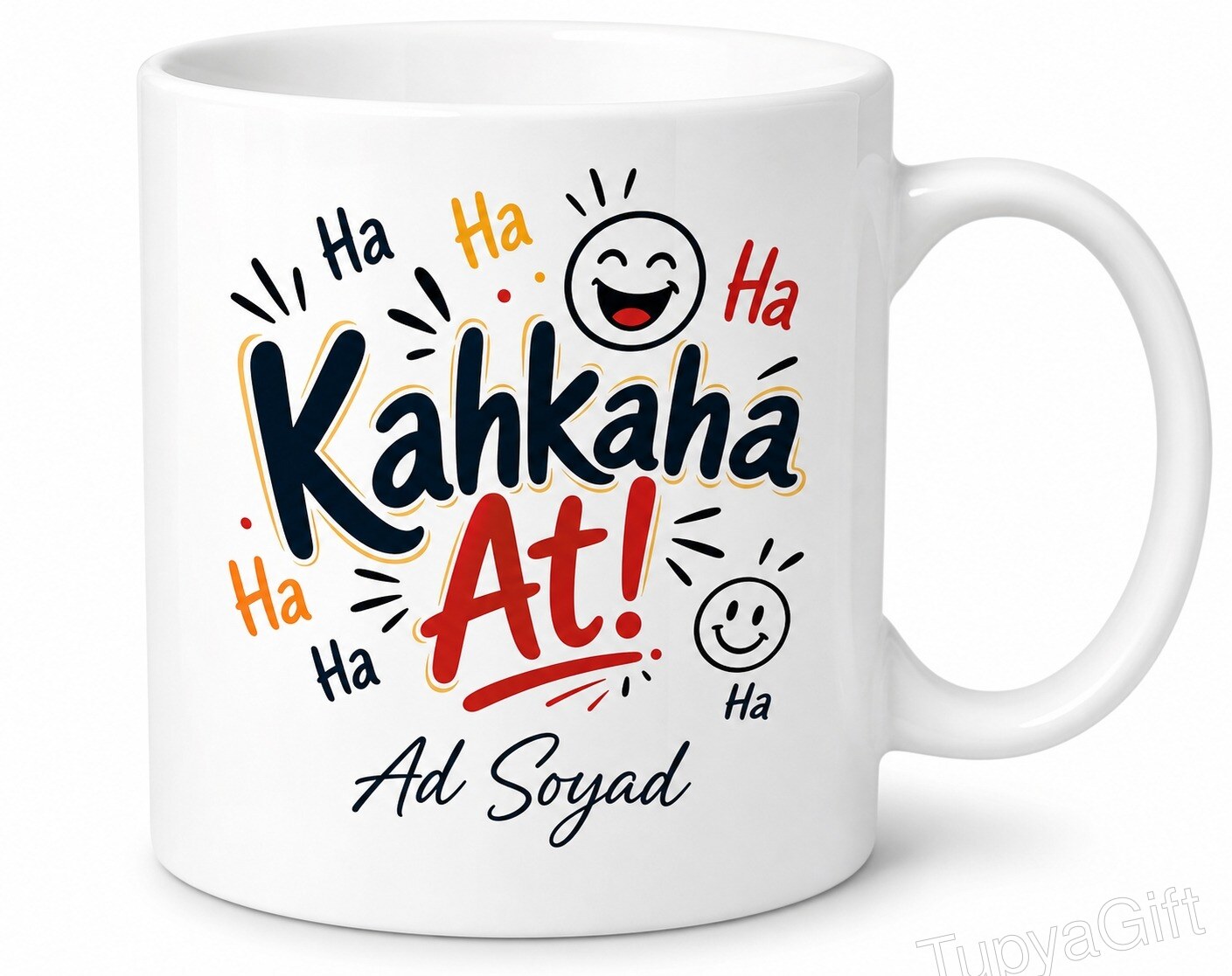Kahkaha At İngilizce Çay Kupası Hediye Bardak