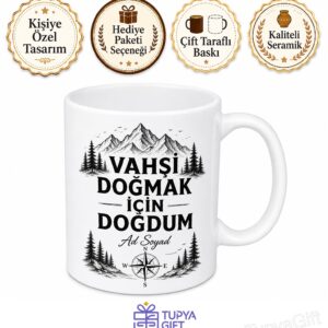 Vahşi Doğmak İngilizce Kupa Bardak Hediye