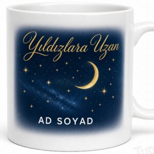 Yıldızlara Uzan İngilizce Kahve Kupası Hediye