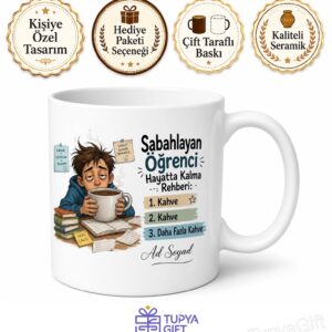 Vize Final Haftası Sabahlayan Öğrenci Hayatta Kalma Kupası Hediye Bardak