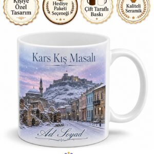 Kars Ani Harabeleri Kars Kalesi Fethiye Camii Baltık Mimarisi Kış Masalı Kupa Bardak Hediye