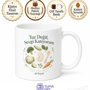 Tuzsuz Beslenme Sağlıklı Böbrekler Kupa Bardak Tuzsuz Yemek Hediye