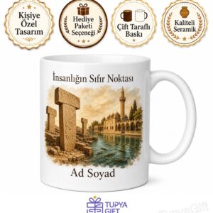 Urfa Göbeklitepe İnsanlığın Sıfır Noktası Balıklıgöl Çay Kupası Hediye Bardak