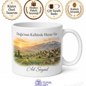 Van Saray Doğal Güzellikler Kırsal Yaşam Doğunun Uç Noktası Baskılı Kupa Bardak Hediye