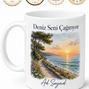 Yalova Çınarcık Teşvikiye Tatil Kasabası Marmara Denizi Sahil Yolu Kupa Bardak Hediye