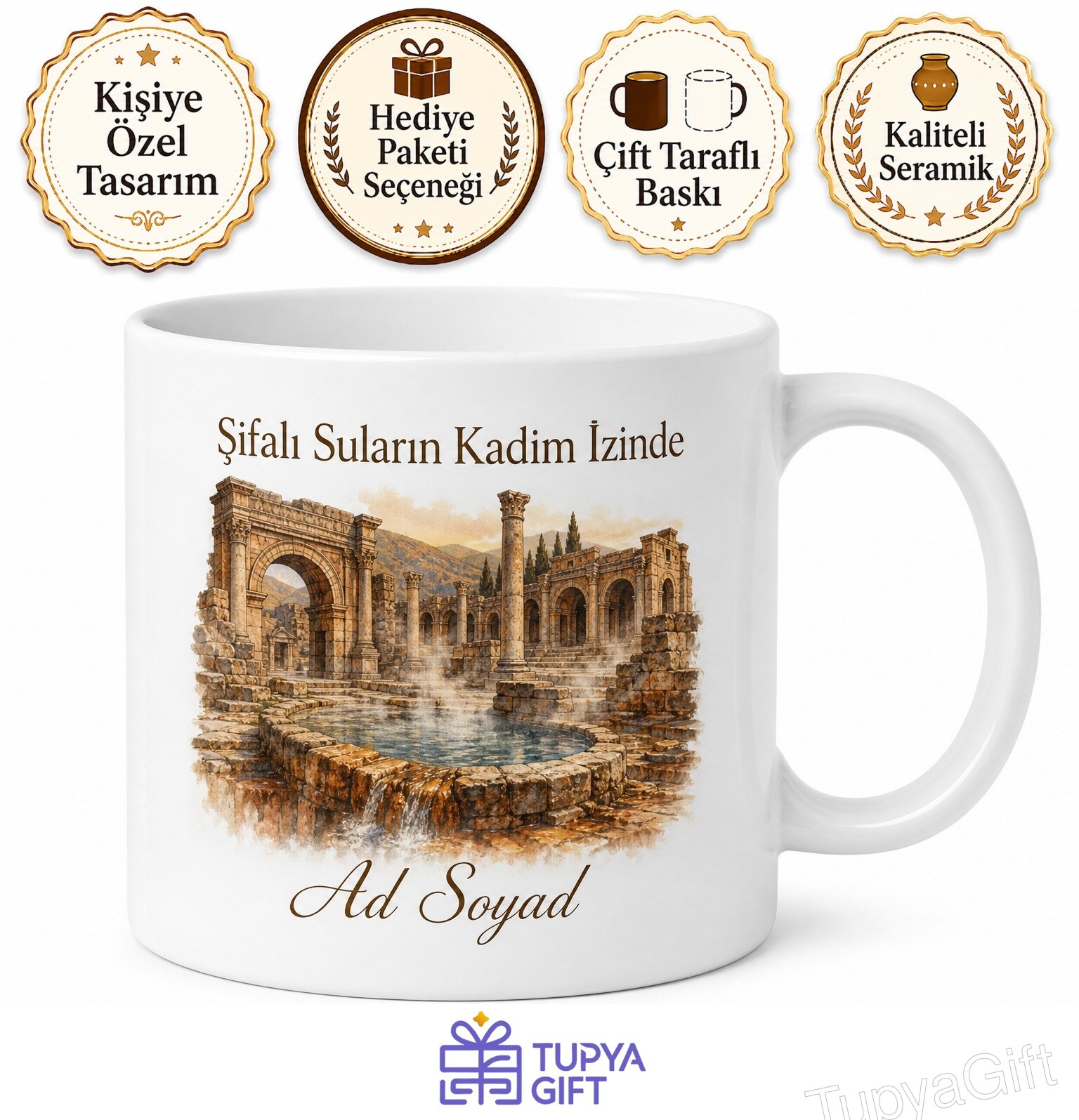 Yozgat Sarıkaya Basilica Therma Roma Hamamı Şifalı Sular Kaplıca Kupa Hediye