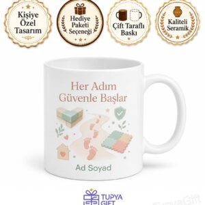 Yürüteç Kullananlara Adım Çalışması Ev İçi Kaza Tehlikesi Bebek Adımları Kupa Hediye
