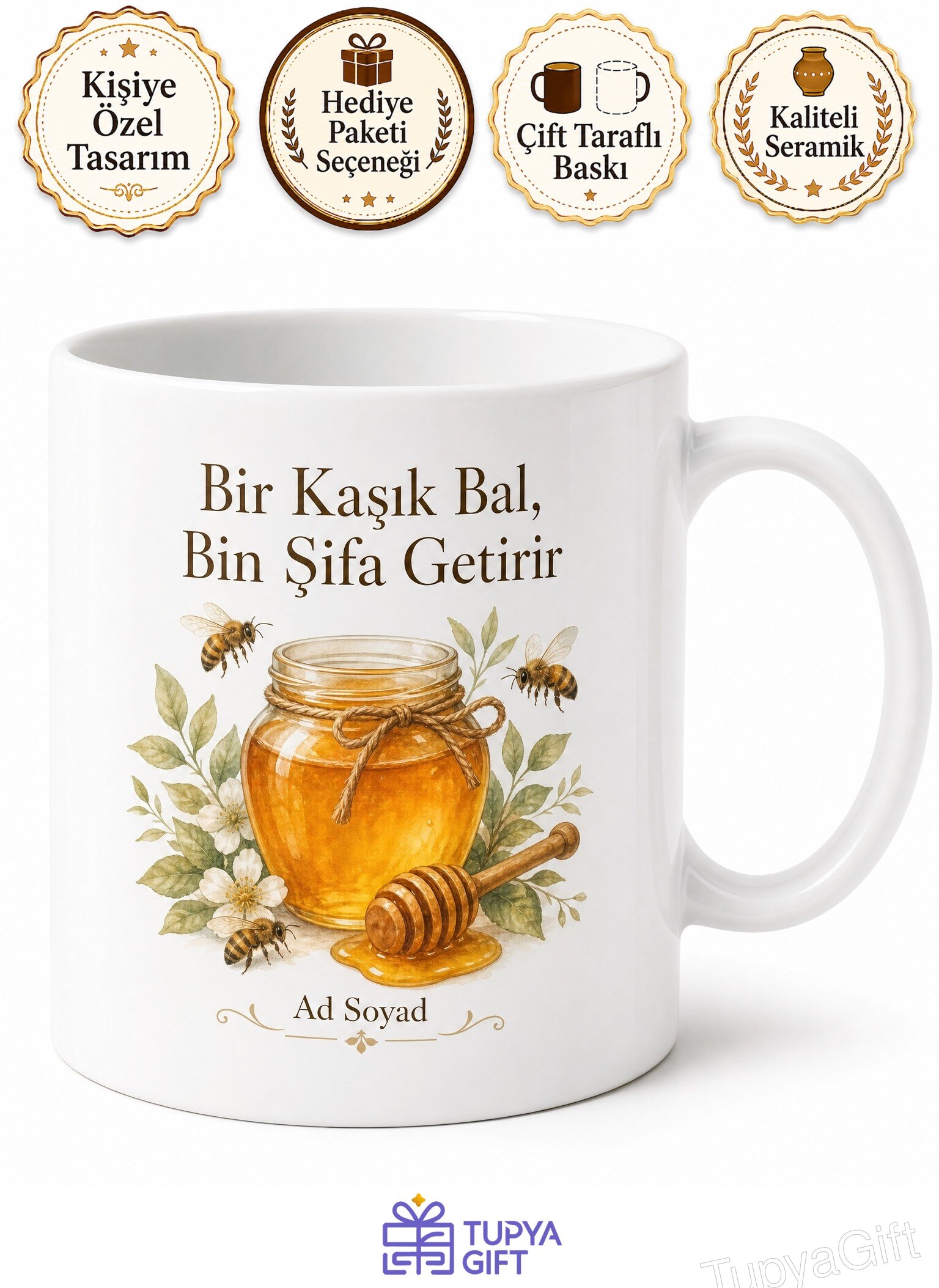 Bal Yedirmeye Başlayanlara Bir Yaş Sonrası Bal Alerji Riski Şifa Kupa Hediye Bardak