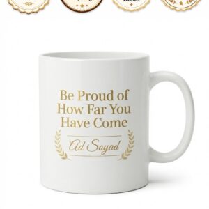Be Proud Temalı Gurur Duy İngilizce Motivasyon Kupası Porselen Hediye Bardak