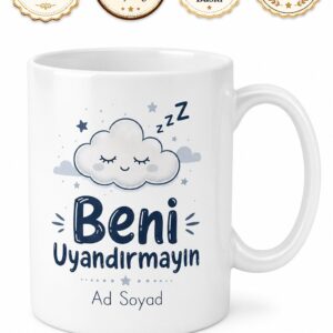 Do Not Wake Me Up Baskılı Beni Uyandırmayın İngilizce Kupa Bardak Hediye