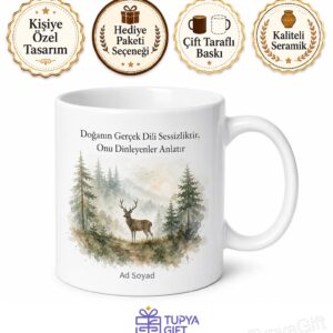 Doğa Belgeseli Çekenlere Vahşi Hayat Doğanın Gerçek Dili Özel Tasarım Kupa Bardak Hediye