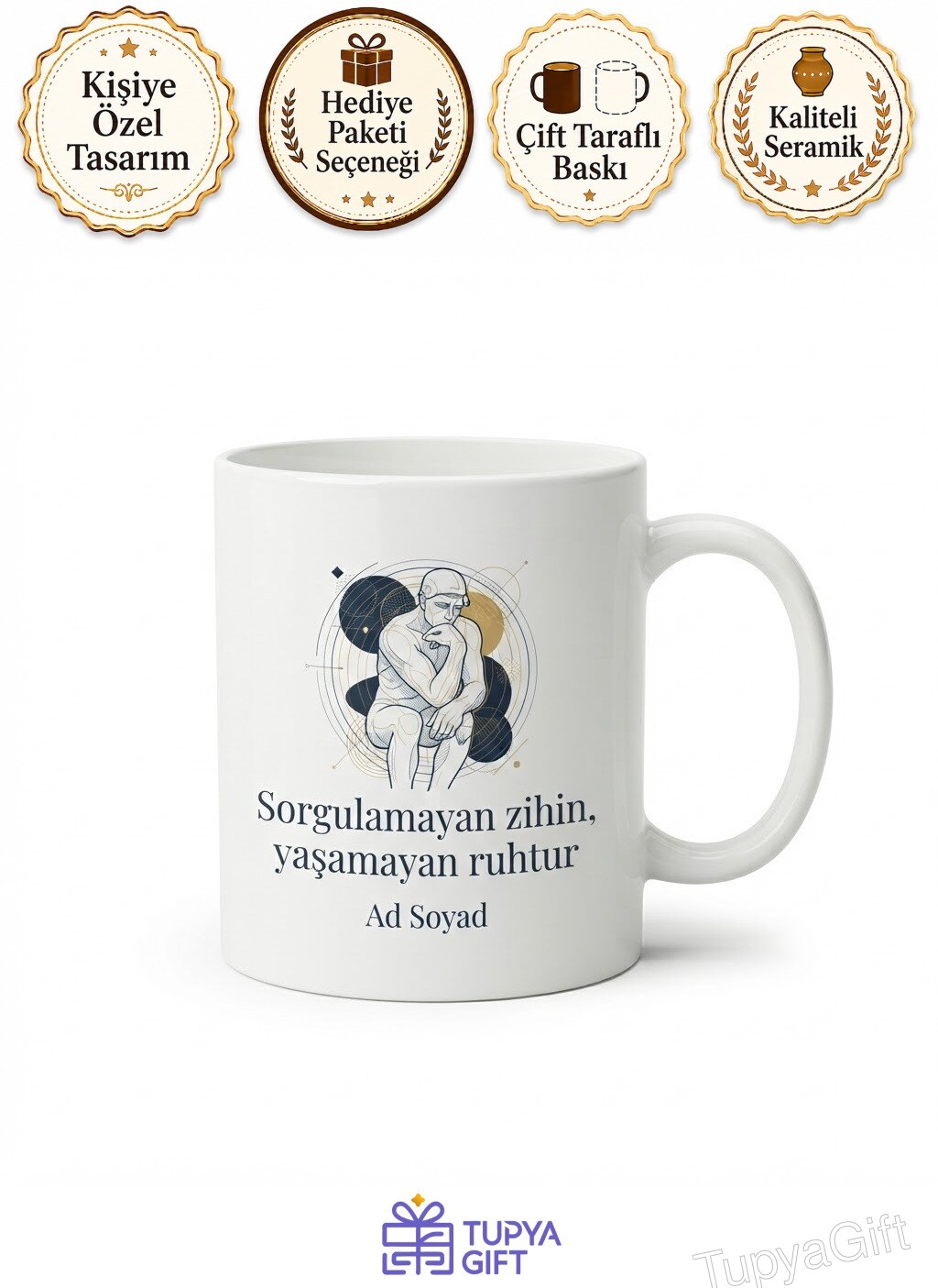 Dünya Felsefe Günü Varlığı Sorgulayanlara Derin Düşünce Kupa Bardak Hediye