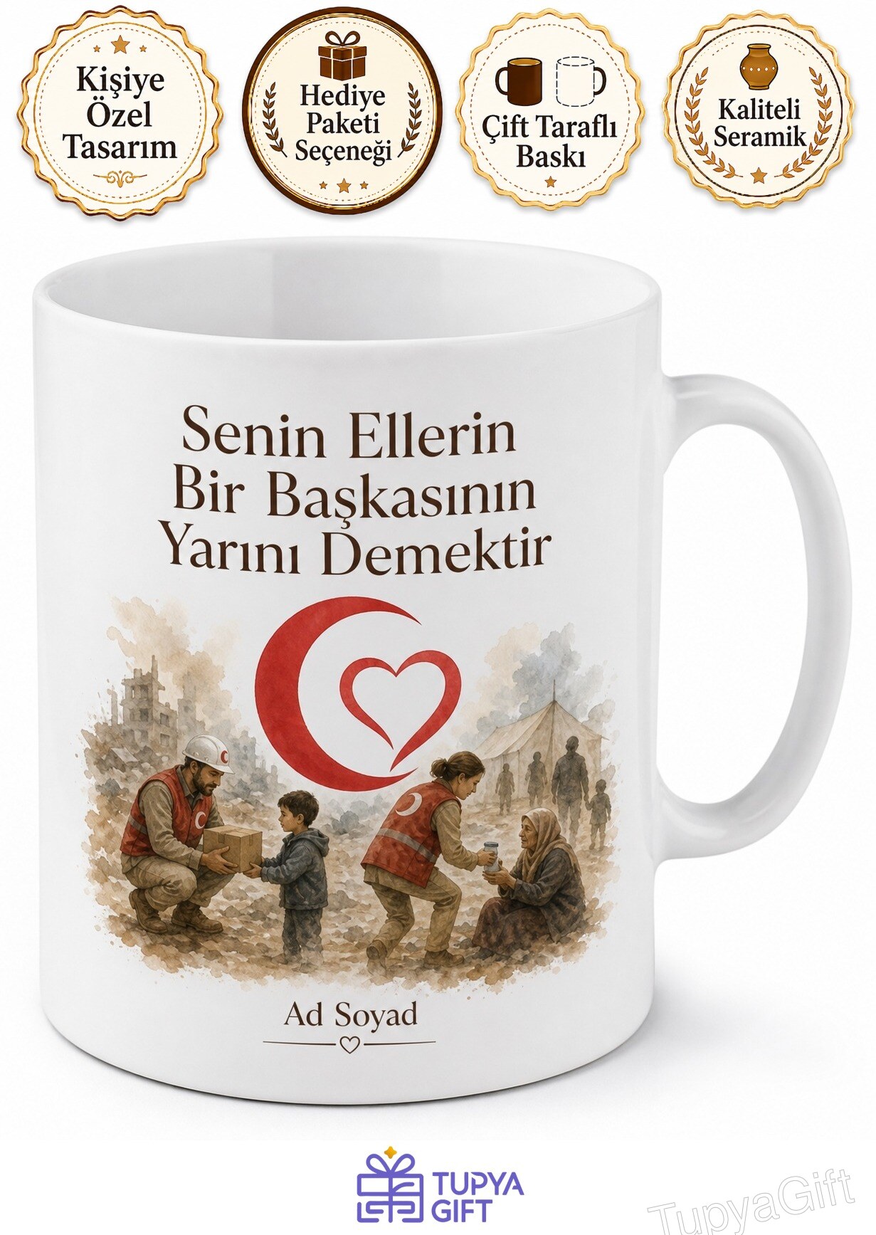 Dünya İnsani Yardım Günü Afetlerde Hızır Gibi Yetişenlere Kupa Bardak Hediye