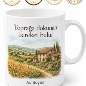 Edirne Süloğlu Doğal Yaşam Trakya Bereketi Köy Havası Kupa Bardak Hediye
