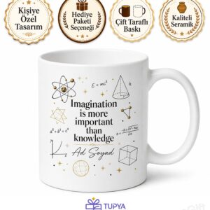 Einstein Yazılı Einstein Zekasına Sahip Olanlara İngilizce Kupa Bardak Hediye