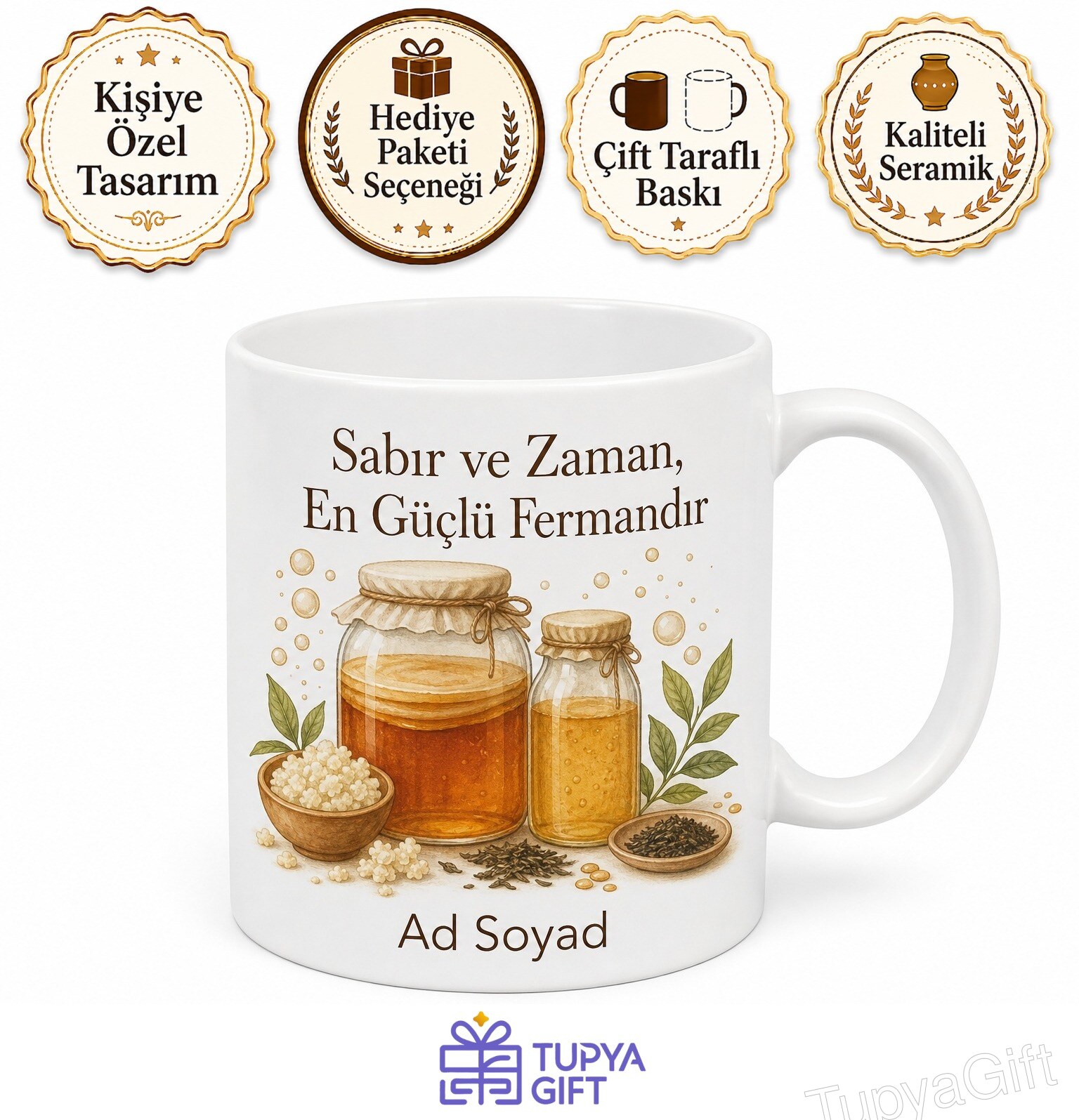 Fermentasyon Uzmanı Kombucha Ve Kefir Üstadı Çay Kupası Hediye Bardak