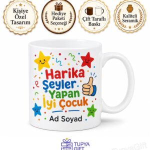 Good Boy Temalı İyi Çocuklara Özel Tasarım Kupa Bardak Hediye