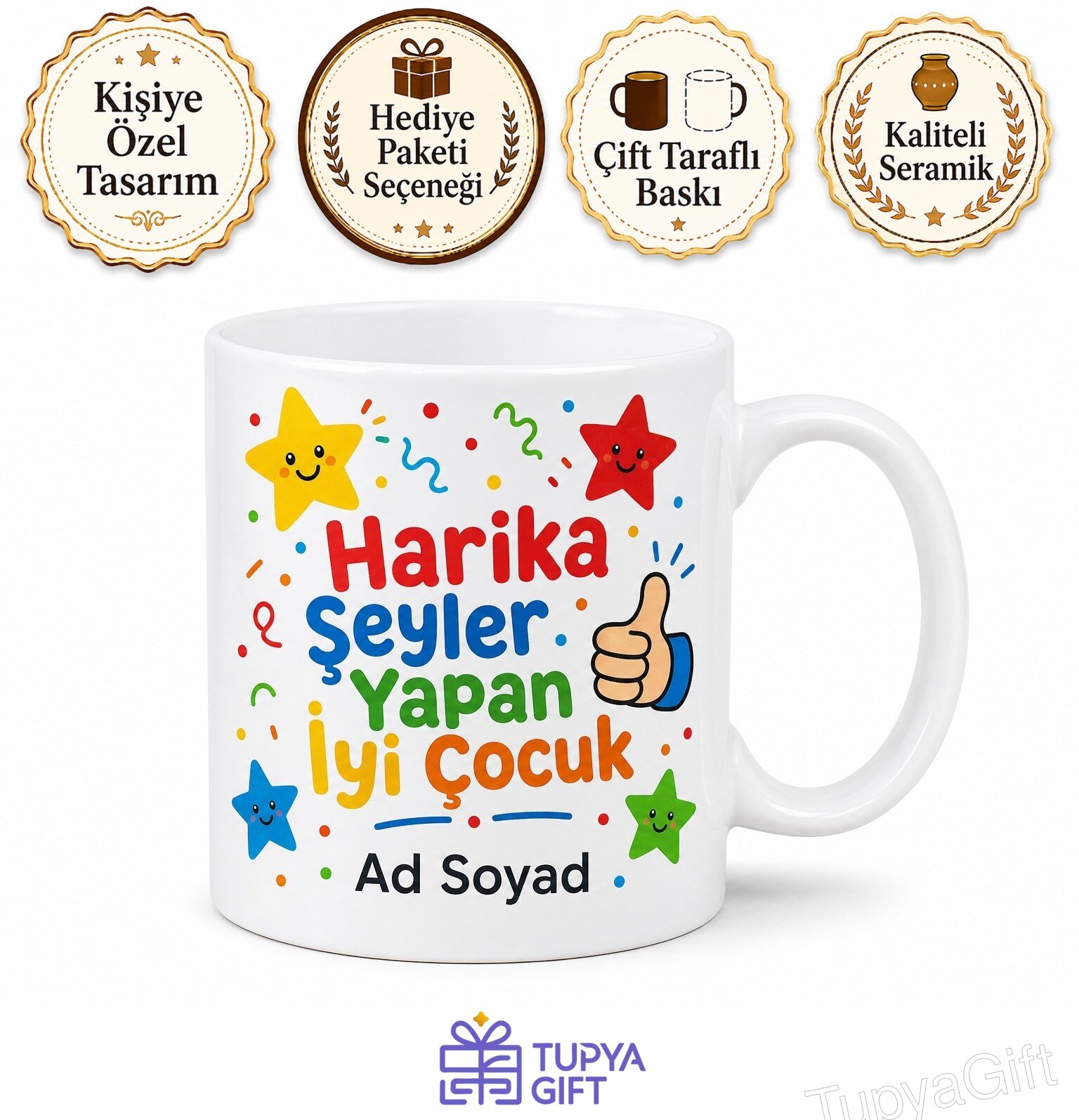 Good Boy Temalı İyi Çocuklara Özel Tasarım Kupa Bardak Hediye