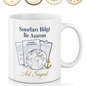 Gümrük Müşaviri İthalat İhracat Belgeleri Uzmanı İsme Özel Kupa Bardak Hediye