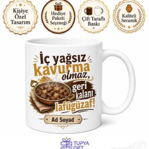 İç Yağlı Kavurma Kurban Bayramı Yöresel Lezzet Kupa Bardak Hediye
