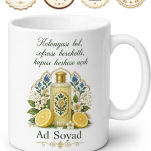 Kolonya Döken Misafirperver Ev Sahibine Bayram Kolonyası Limon Ferahlığı Kupa Hediye