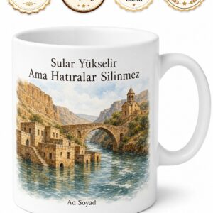 Mardin Dargeçit Ilısu Barajı Dicle Nehri Süryani Köyleri Tarih Ve Su Seramik Kupa Bardak Hediye