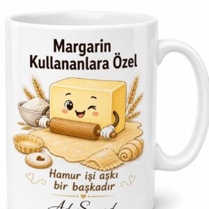 Margarin Kullananlara Hamur İşi Margarini Kek Ve Poğaça Yağı Kupa Bardak Hediye