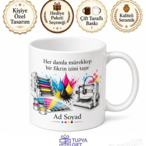 Matbaa Dergileri 3D Baskı Dijital Matbaa Mürekkep Teknolojileri Kupa Hediye