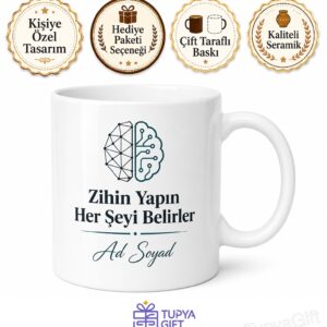 Mindset Is Everything Temalı Zihin Yapısı Önemlidir Diyenlere Kupa Bardak Hediye