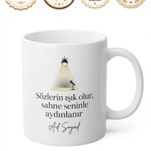 Motivasyon Konuşmacısı Sahne Işığı Başarı İlham Kişisel Gelişim Semineri Hediye Kupa Bardak