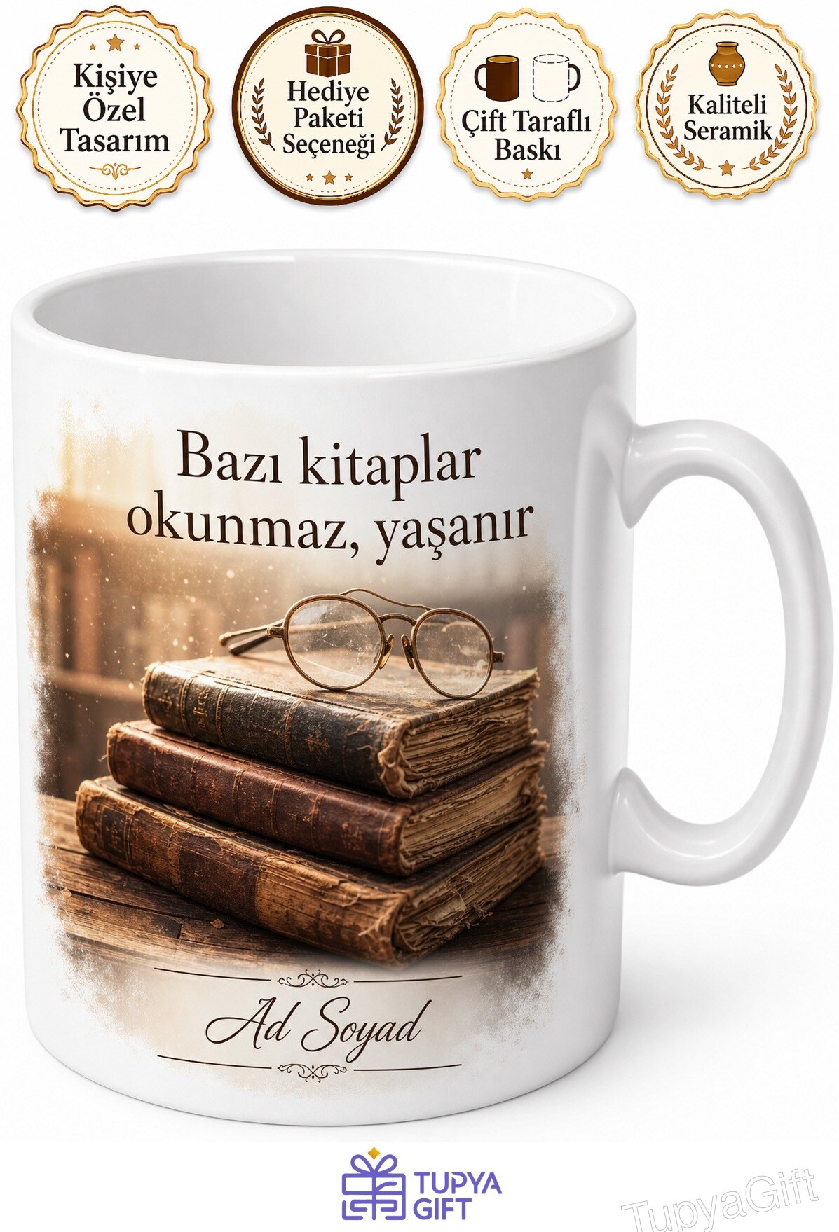 Sahaflarda Eski Kitap Arayanlara İkinci El Kokusu Tozlu Sayfalar Kupa Bardak Hediye