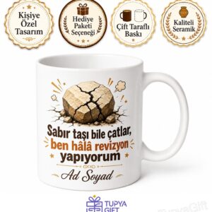 Tasarımı Beğenmeyen Müşteriye Karşı Sabır Taşı Çatlayan Kupa Bardak Hediye