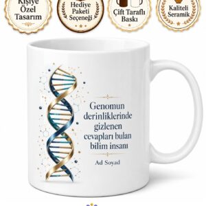 Tıbbi Genetik Uzmanı Kalıtsal Şifrelerin Çözücüsü Kahve Kupası Hediye Bardak