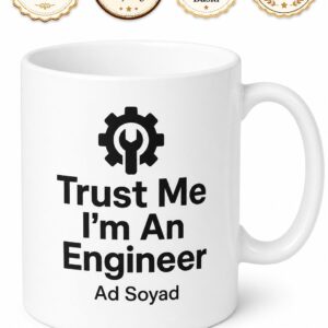 Trust Me I'm An Engineer Yazılı Mühendislere Özel Esprili İngilizce Kupa Bardak Hediye